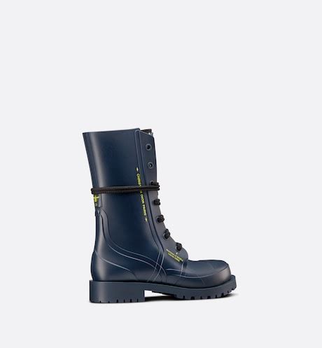 dior camp boots|Diorcamp Ankle Boot Deep Blue Dior Oblique Rubber and .